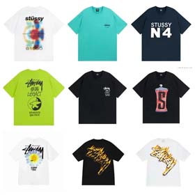 Stu creative reverse logo letter short sleeve T-shirt-1853  